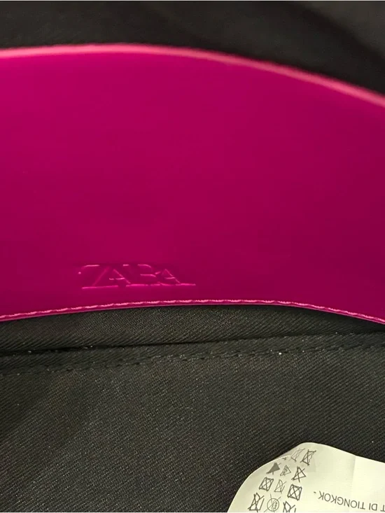 Zara NWOT Fuchsia Patent Shoulder Bag - Picture 5 of 7